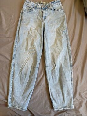 Abercrombie and fitch kids barrel jeans